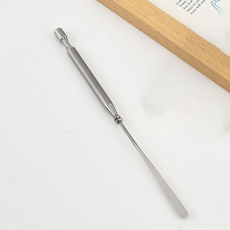 Nail Art Eye Shadow Cream Stirring Rod Stainless Metal Gel Stirring Tool Spatula Pin Nail Accesories And Pigments Mixing Tools