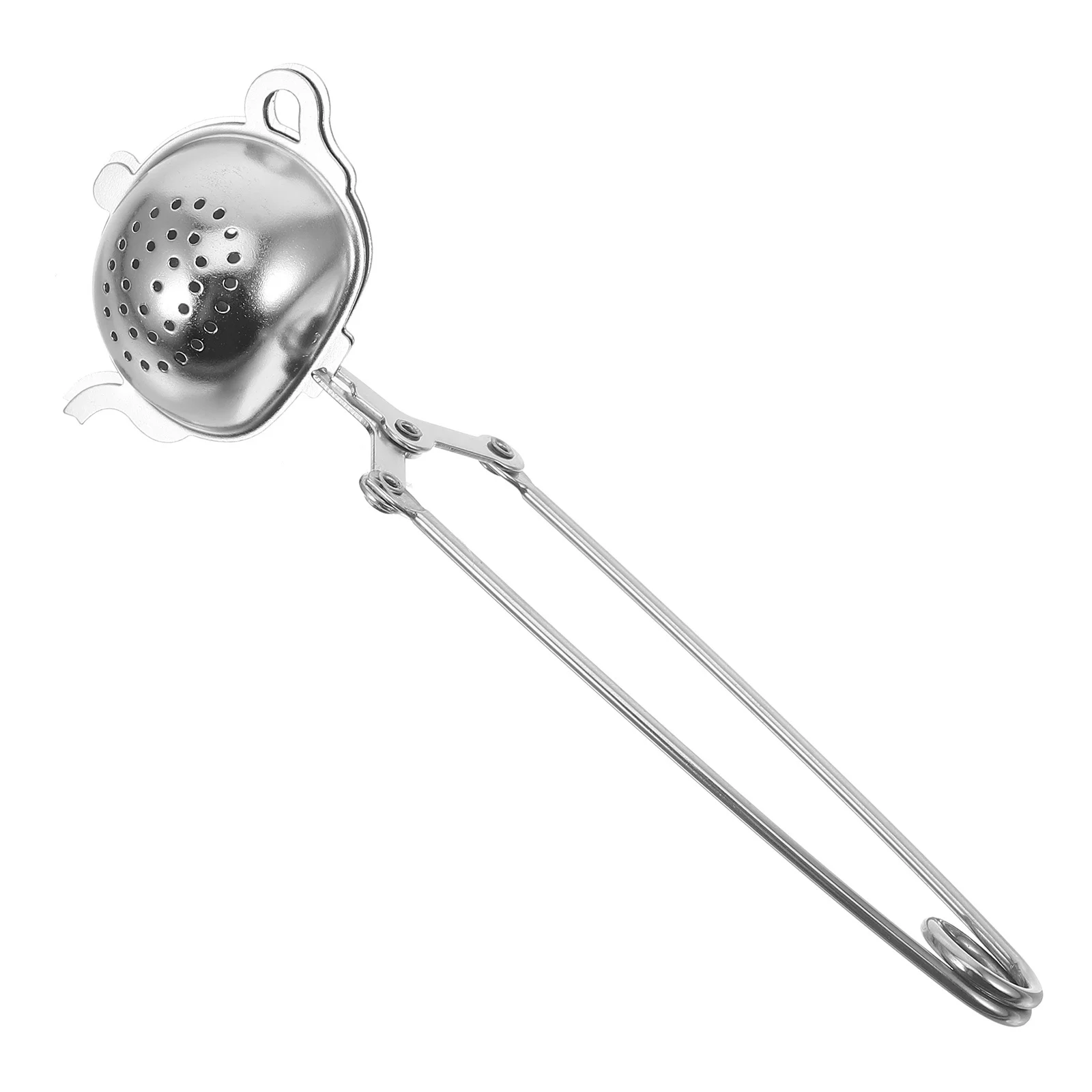 

Tea Pot Shape Clip Infuser Stainless Steel Fine Mesh Strainer for Tea Residue Removal Convenient Brewing Accessory for Home Or