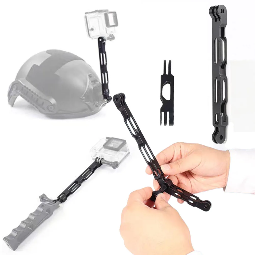 For Gopro Extension Rod Bracket Mount for Insta360 X4 Helmet Aluminum Alloy Extension Arm Motorcycle Action Camera Accessories