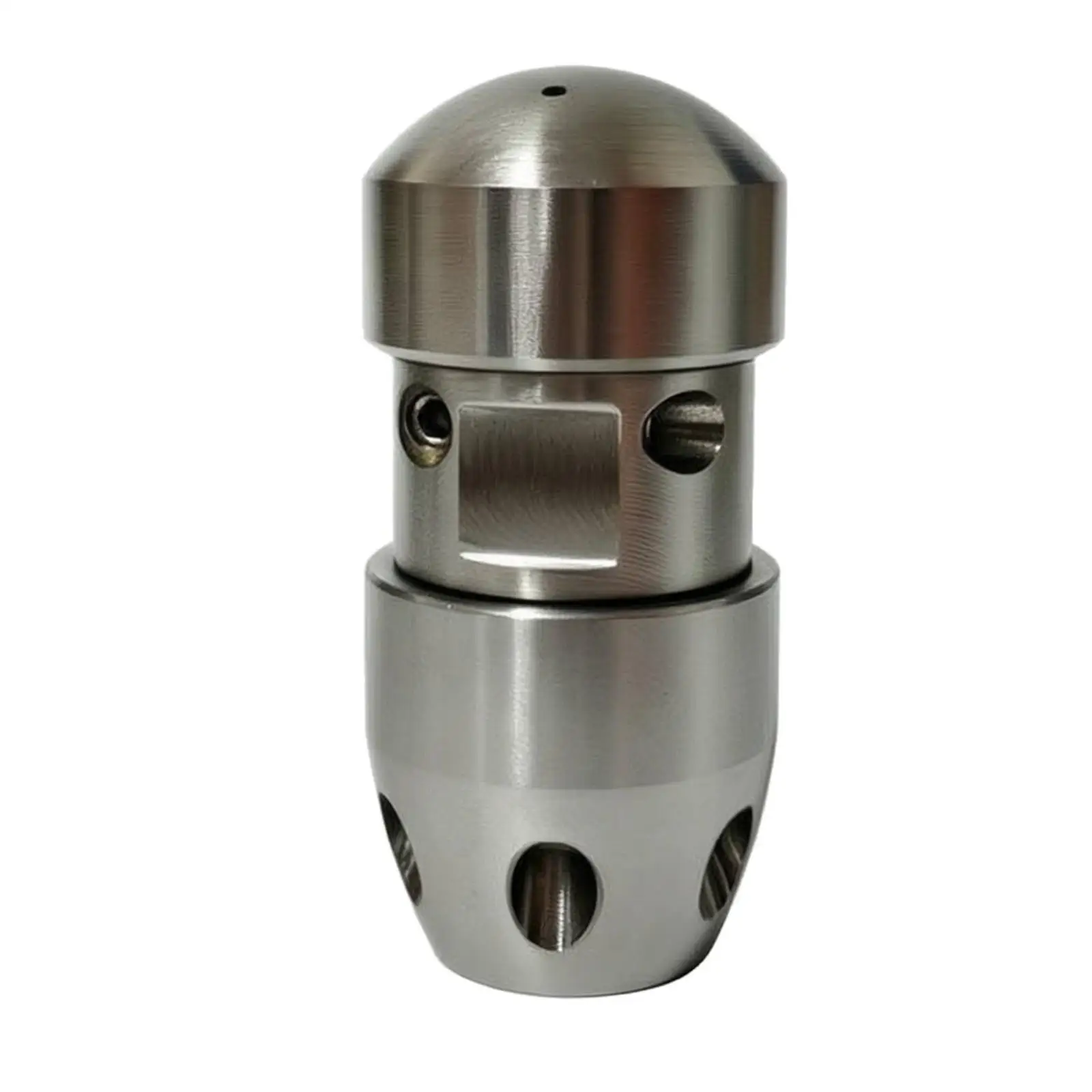 High Pressure Washer Rotary Spray Cleaner Nozzle Stainless Steel 360 Degree Rotating Head for Sewer Drain Unclogging Tool