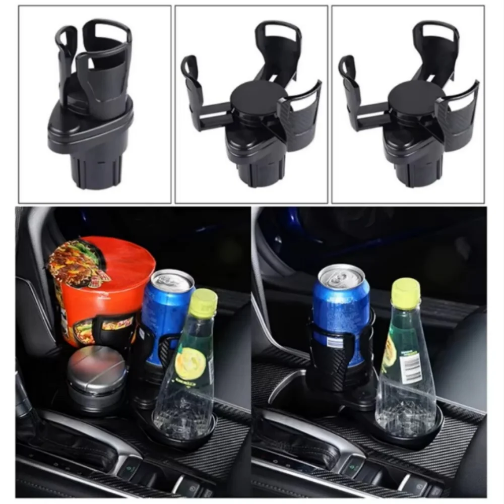 Car Cup Holder Expander, 2 in 1 Cup Adapter Organizers Stand, Multifunctional Bottle Holder Extender