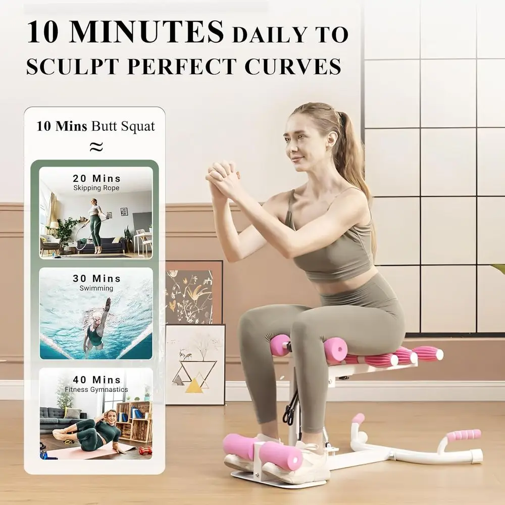 Deep Squat Machine For Women With Resistance Bands Glute Trainer_voghion.com