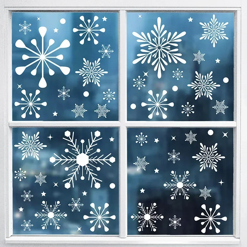 

Snowflake static window sticker Christmas decoration shopping mall shop window glass New Year decoration sticker