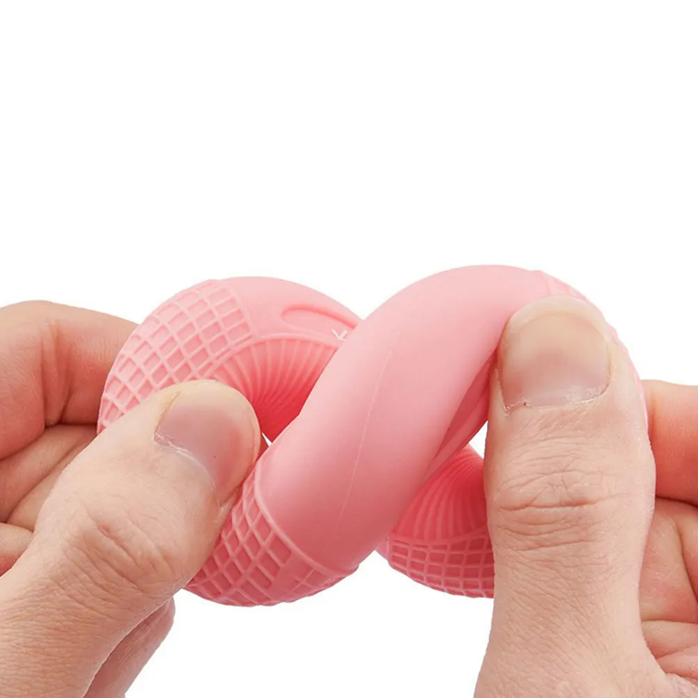 

Hand Grip Ring Silicone Finger Strength Trainer For Hand Wrist Forearm Exercise Fitness Training Tool Grip Strengthener