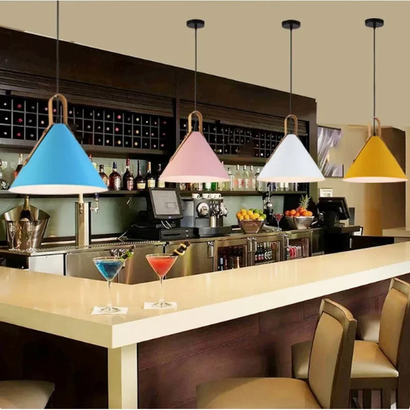 Nordic Restaurant Macaron Bedside Bedroom Modern Simple Style Shop Super Casual Milk Tea Bar Creative Chandelier for Home