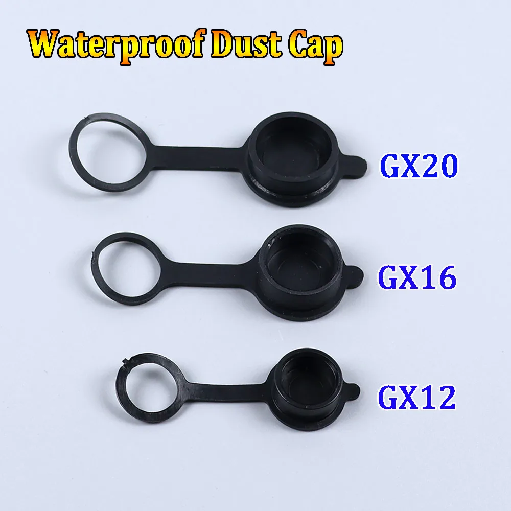 

1/2/5/10Pcs GX12 GX16 GX20 Aviation Circular Plug Socket Waterproof Dust Cap Welding Cable Connectors Rubber Protective Cover