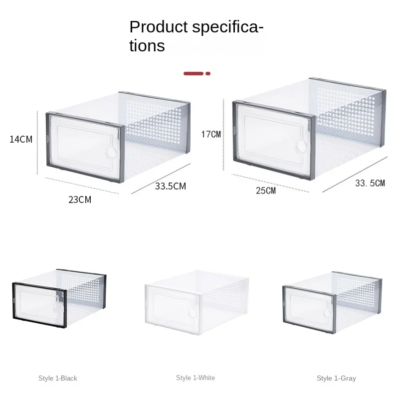 Storage box closet 12 PCS, clear plastic stackable sneaker container with lid, excellent alternative to shoe rack