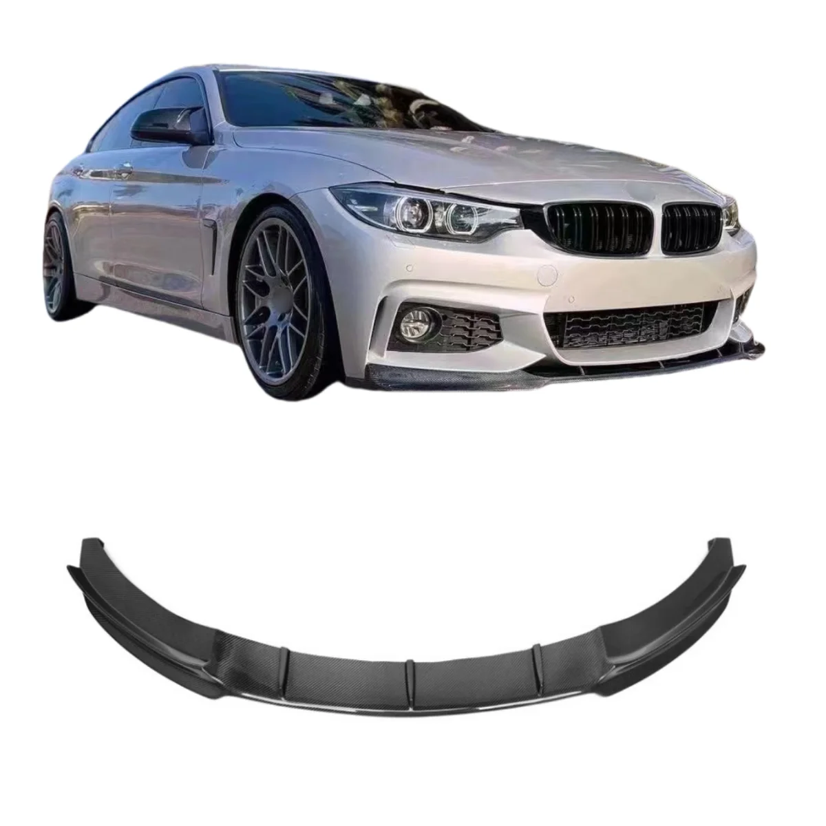 

FD Style Carbon Fiber Front Bumper Lip For BMW F32 F33 F36 Carbon Front Lip