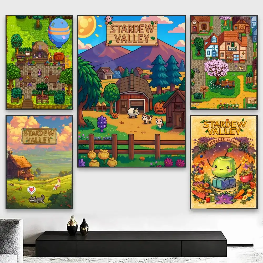 game S-Stardew Valley Painting Calligraphy Canvas Art Styles, Wall Art Decor, Living Room Decor