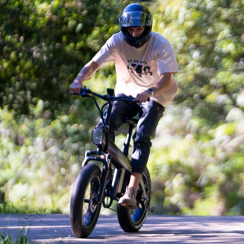 

Велосипед 2025 Электрический скоростной 7 из алюминиевого сплава E Bike 20 дюймов Ebike 48 В 500 Вт 750 Вт Городской складной цикл с толстыми шинами Электрический электронный велосипед