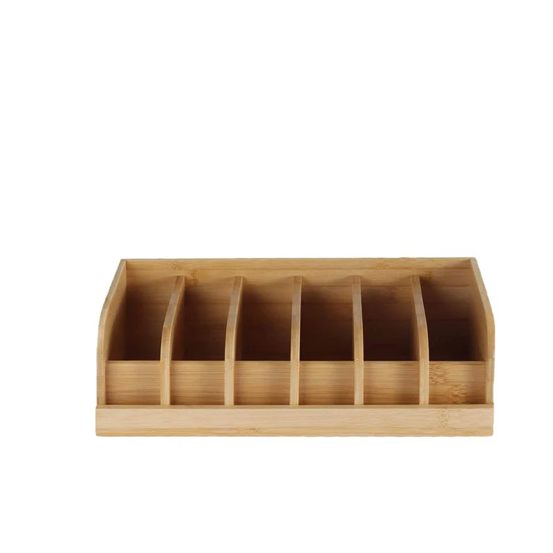 1pc Belt Storage Box Wooden Belt Tie Display Box Wooden Multi Grid Sorting And Storage Box