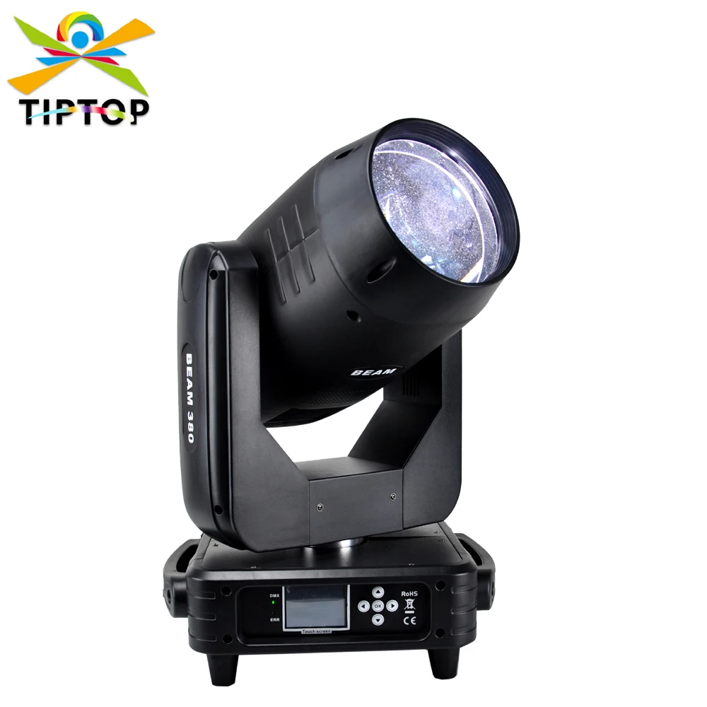 

Gigertop 380W Moving Head Beam Light 8+24 Facet Prism Lens with Rainbow Color Wheel Frost Lens Concert Opera Room Background