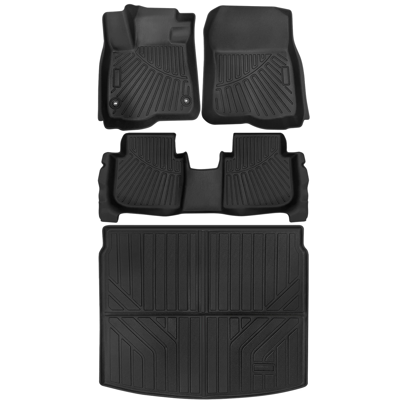 

TPE 4pcs Car Accessories Floor Mats Front Rear Cargo Liner Rubber TPE Waterproof Compatible for Honda CR-V 2023