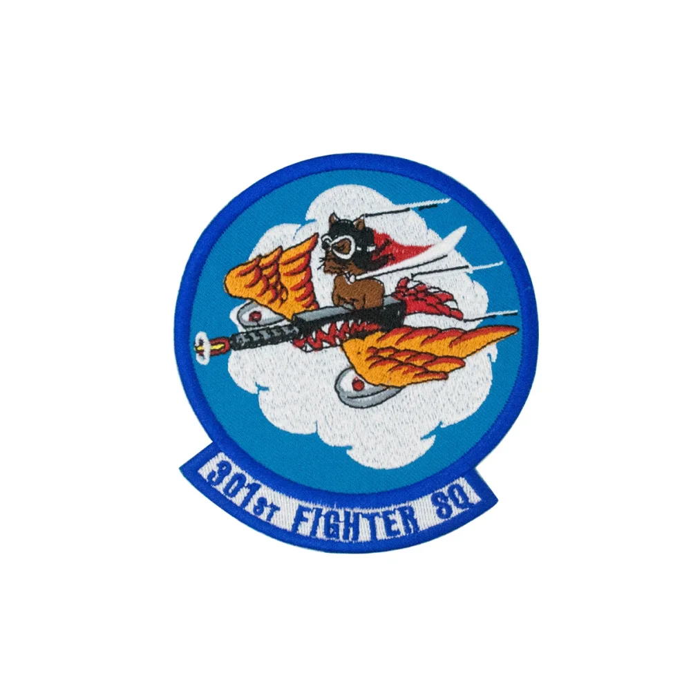 Fighter Pilot Embroidered Iron on Patch Funny Cool DIY Badges for Jackets Vests Bags Accessories Free Shipping Appliques Garment