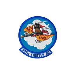 Fighter Pilot Embroidered Iron on Patch Funny Cool DIY Badges for Jackets Vests Bags Accessories Free Shipping Appliques Garment