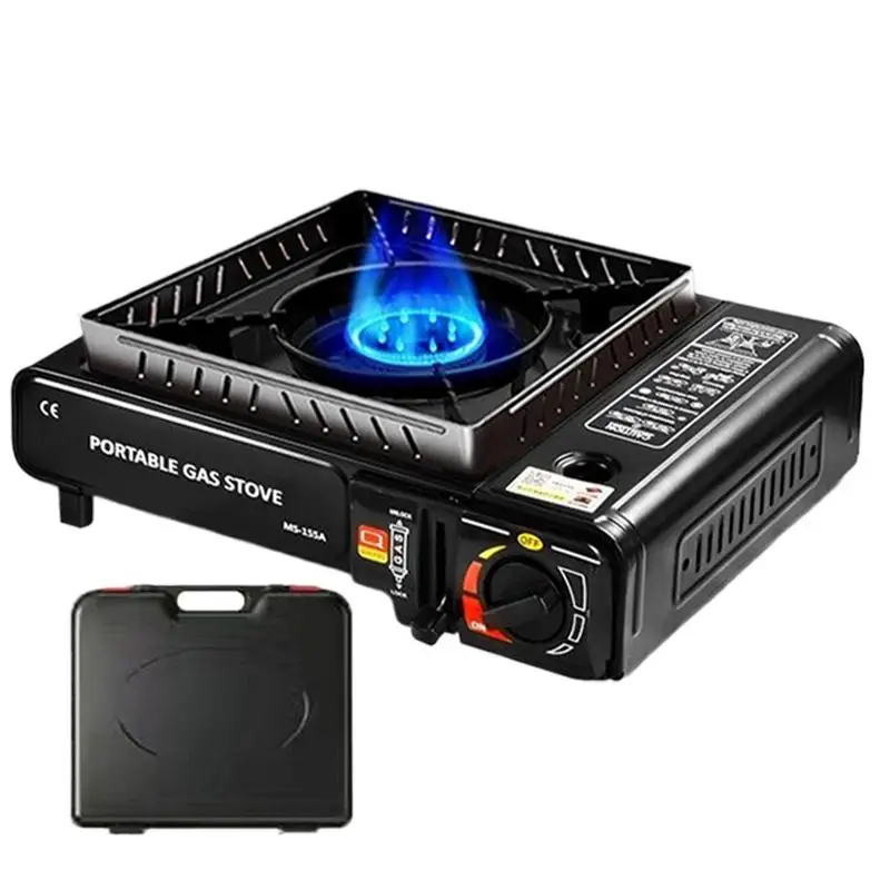 

2900W Double Use Camping Stove Portable Gas Burner Windproof Outdoor Picnic BBQ Cooking Stove Compact Lightweight Travel Cooker