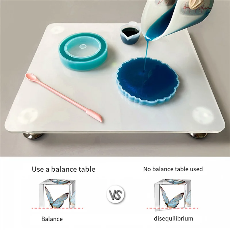 【Must-Haves】Leveling Board For Resin For Resinate, Leveling Epoxy Resin Accessorie Transparent Acrylic 1 Piece