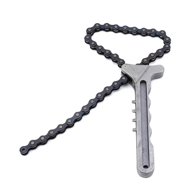 

High Quality Adjustable Car Engine Oil Filter Chain Grip Wrench Spanner Remover Tools Plier Car Repair Tools