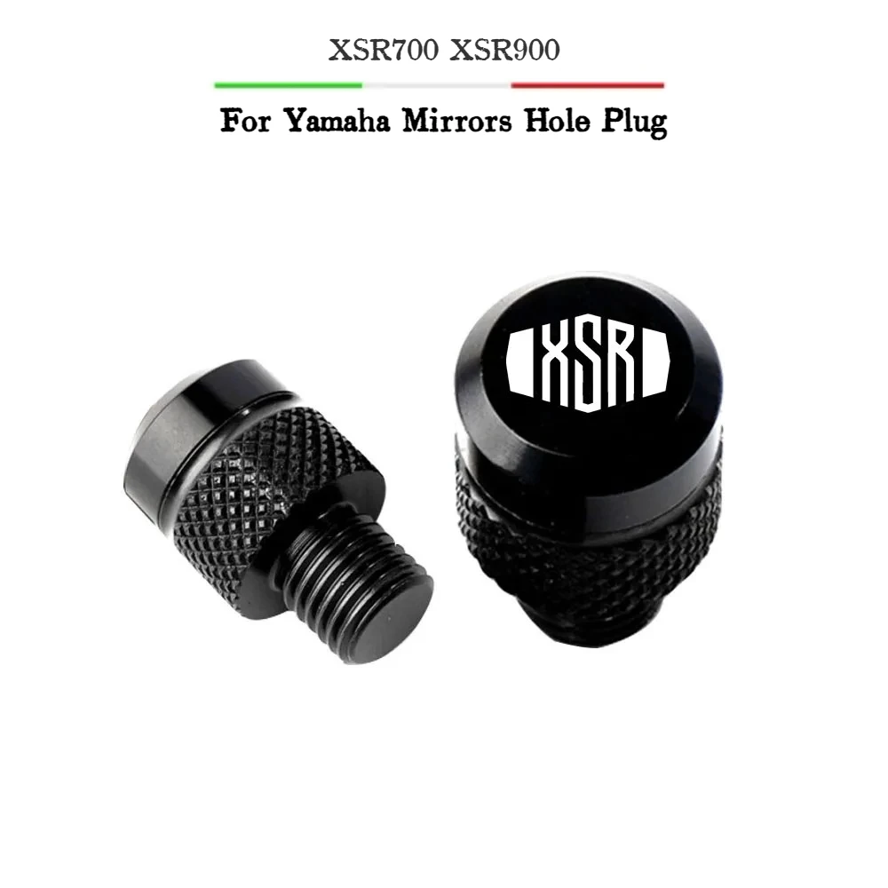 

For Yamaha XSR700 XSR 700 XSR900 XSR 900 With Logo "XSR" Motorcycle M10*1.25 Aluminum Screws Bolts Mirror Hole Plugs Cap