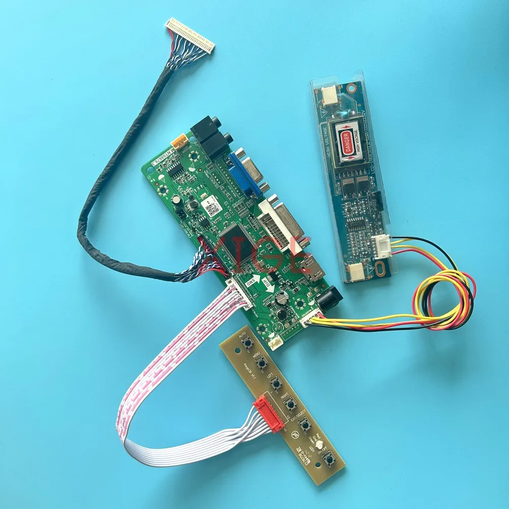 

For LTM220MT05 LTN190W1 Laptop Monitor Screen Controller Board HDMI-Compatible VGA DVI DIY Kit 1680*1050 LVDS 30-Pin 2CCFL 22"