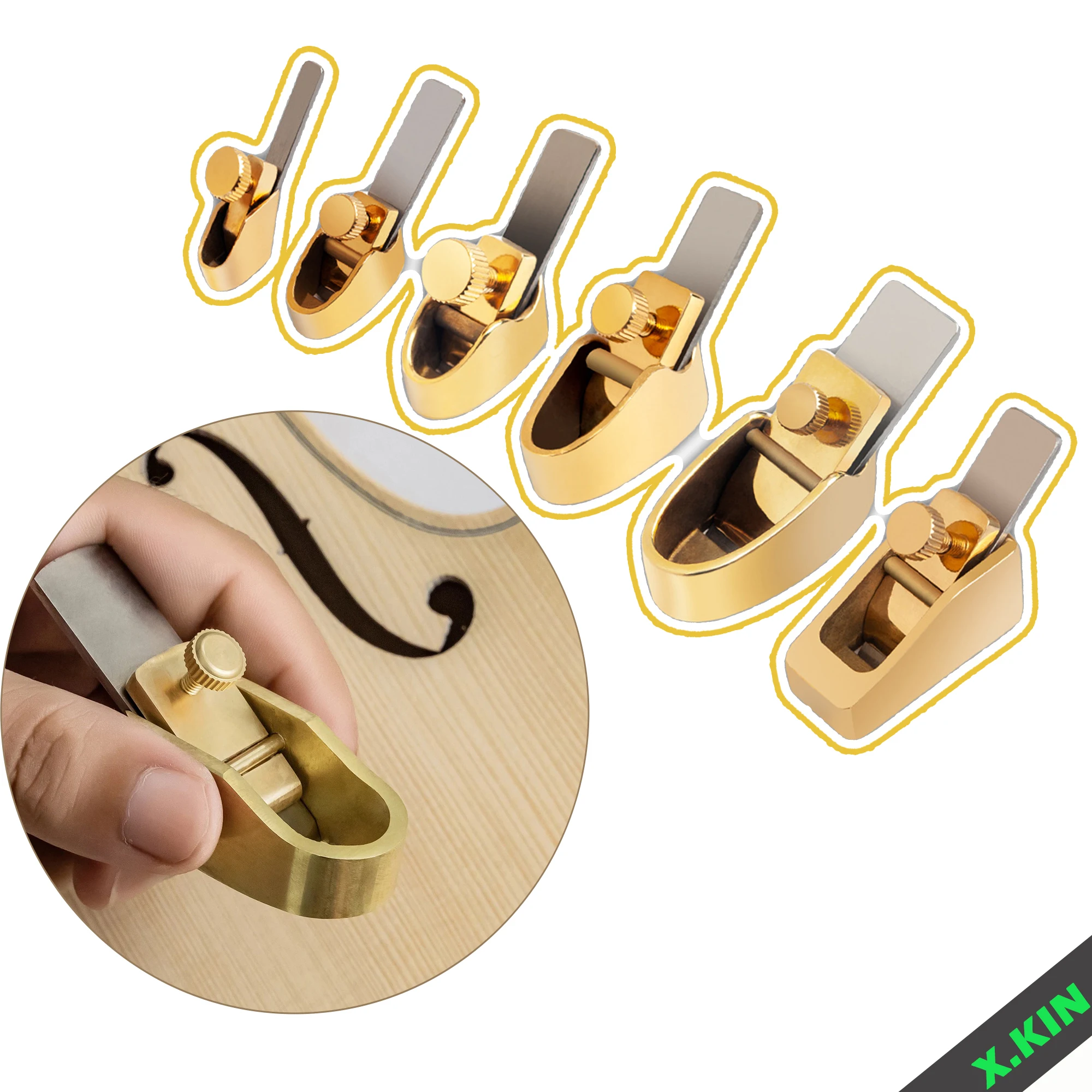 

Violin Viola Cello Pure Brass Planes Making Tools Luthier Tools Woodworking Mini Thumb Plane Cutter Curved Sole Flat Bottom