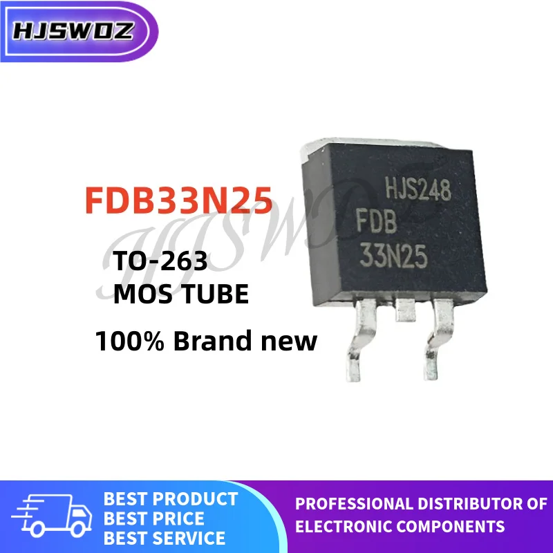 10~30PCS Brand New FDB33N25 33N25 FDB33N25TM TO-263 N-channel MOSFET Field-effect Transistor