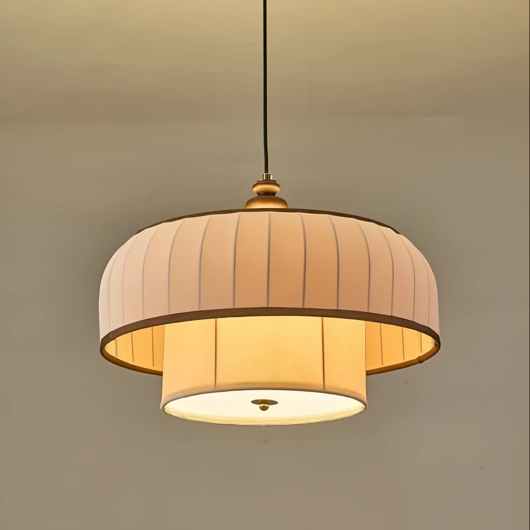 Elegant Wabi Sabi Tiered Pendant Light for Living Room Dining Room Bedroom Warm Zen Bohemian Contemporary Home Interior Decor