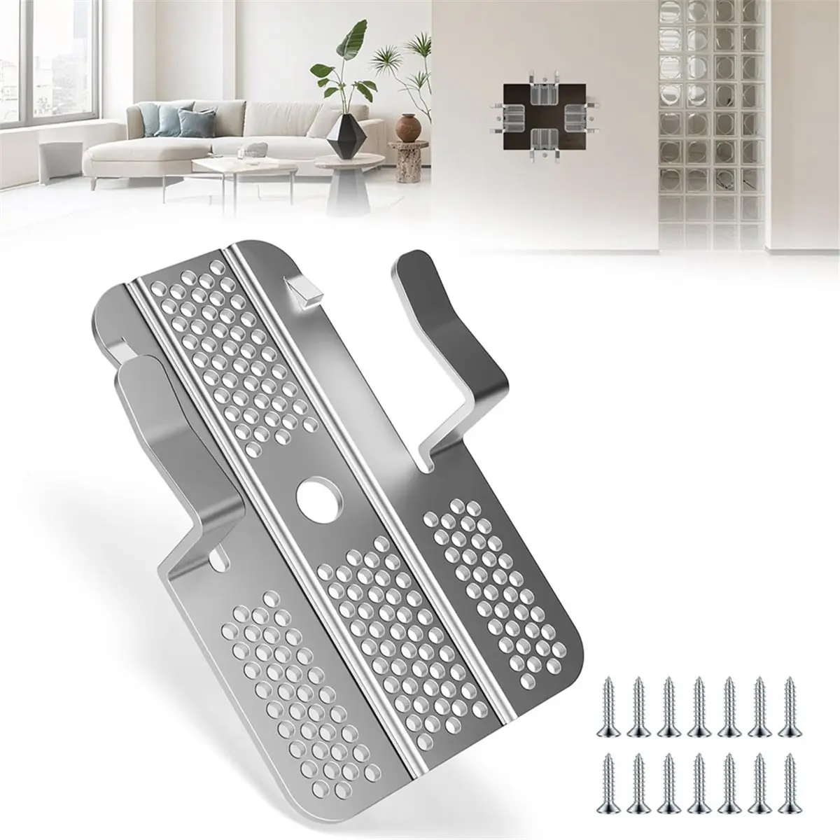 A50U Drywall Repair Clips,Easy Install,Professional Hole Repair Patch Kit for Wall and Sheetrock, Strong Metal Backing Clips