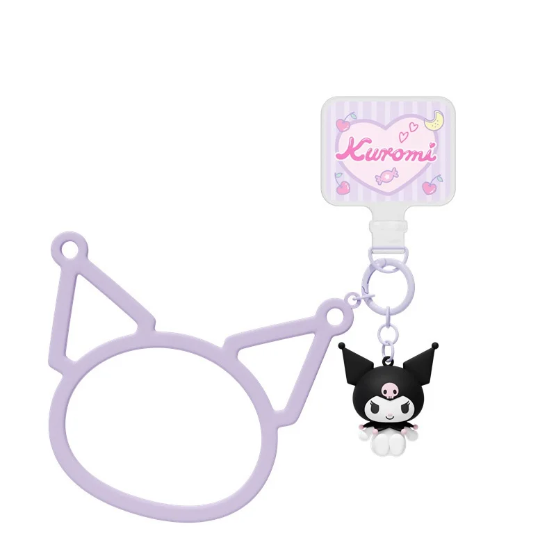 HOLLY BOX Kuromi Original Niedlicher Schlüsselanhänger Armbandanhänger Taschenanhänger für Mädchen Ideales Geschenk – Detail 6