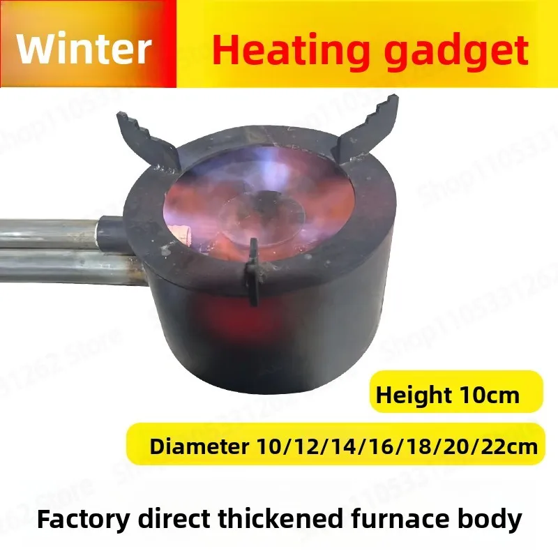 Horizontal Waste Oil Burner Stove 10cm Diameter with Fan Speed Controller  Bracket for Farm Greenhouse Garage Heating