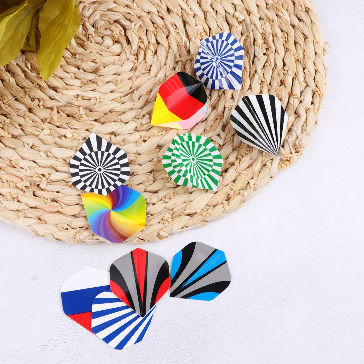 30 Pcs Dart Tail Thick Adults Throwing Wings Toy Outdoor Indoor Sports