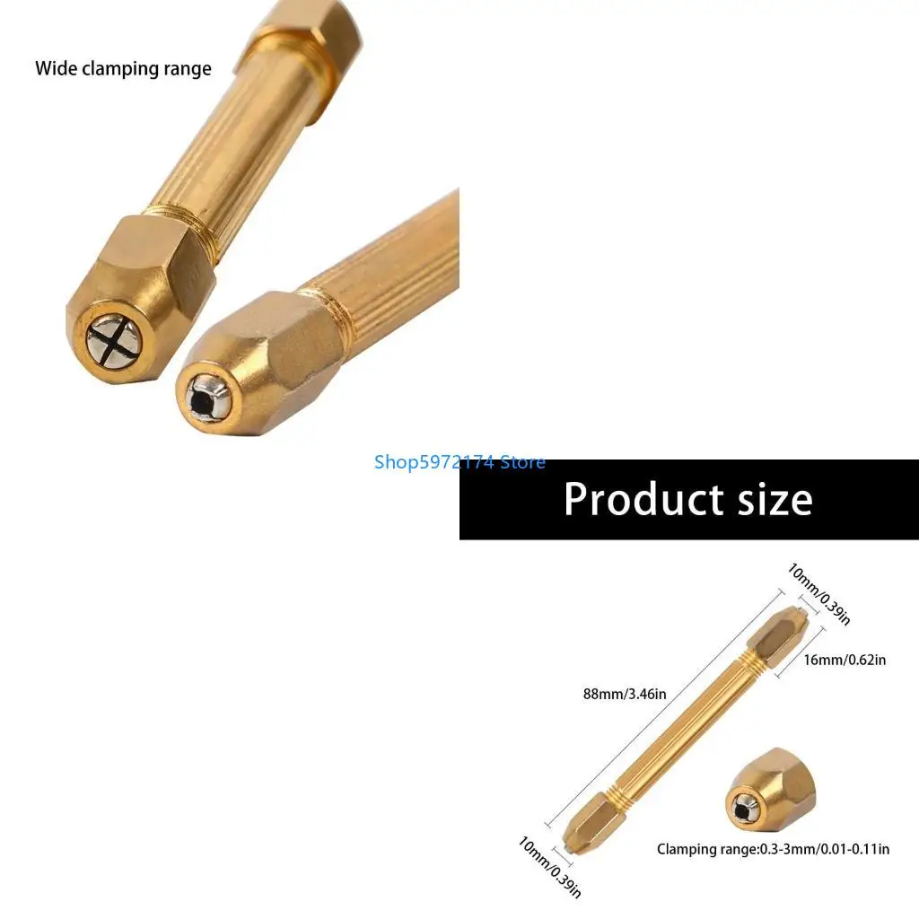 

Y3NB Mini Manual Tool with Adjustable Depth Control Ergonomic Handle Twist Drill for Detailed Craftsmanship
