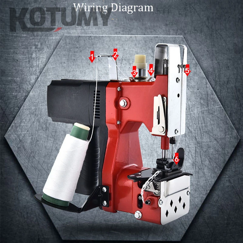 ماكينة خياطة أوتوماتيكية صغيرة محمولة ماكينة خياطة كيس منسوج ماكينة خياطة أكياس الأرز