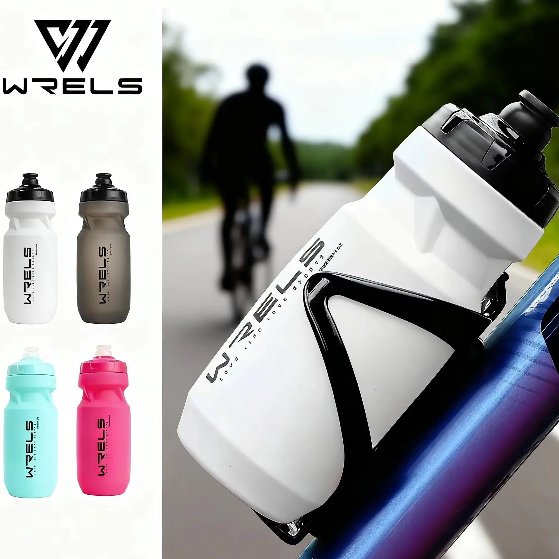 Sport Water Bottle PP5 Portable Large Capacity Leakproof Durable Squeeze Bike Water Bottle for MTB Road Cycling Bottle 