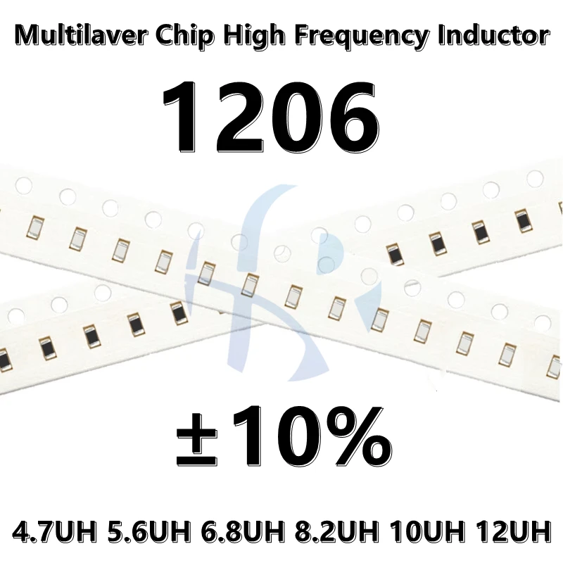 (50pcs) 1206 4.7UH 5.6UH 6.8UH 8.2UH 10UH 12UH ±10% SMD Multilaver Chip Inductor