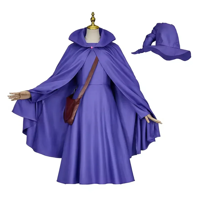 

Cosplay Berserk Schierke Dress Cloak with Hat Bag Costume Halloween Party Masquerade Suits for Women Girls