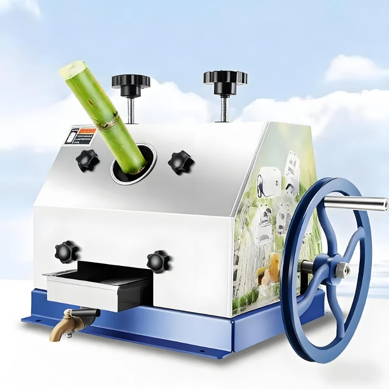 Stainless steel hand crank sugarcane machine manual juicer commercial household small desktop