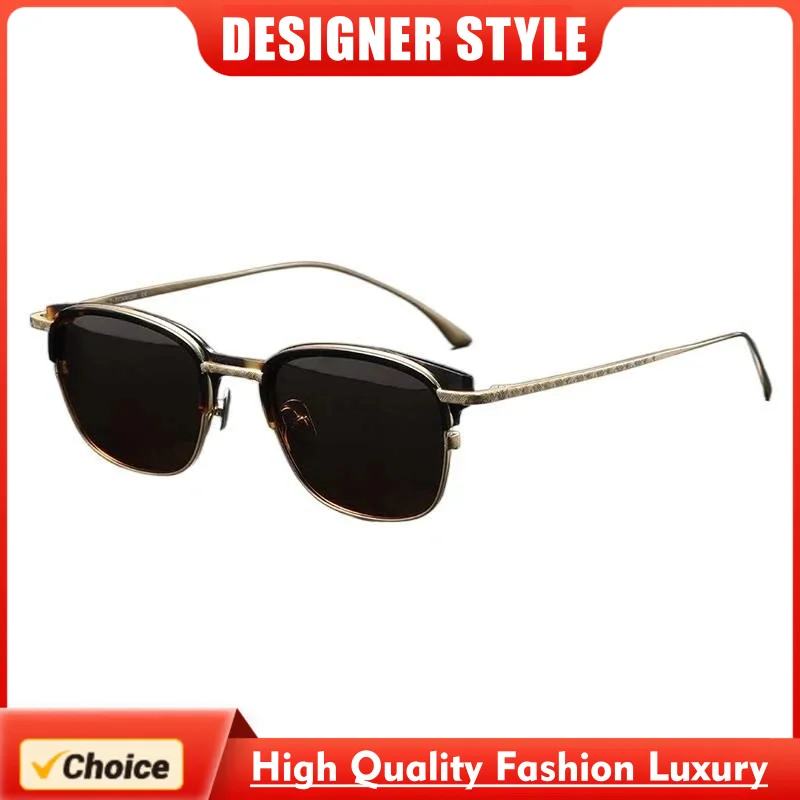 

Luxury CHORME Style Fashion Summer Trendy Titanium Polarized Sunglasses HEARTS Square Frame UV400 Protection Men Women LYNX