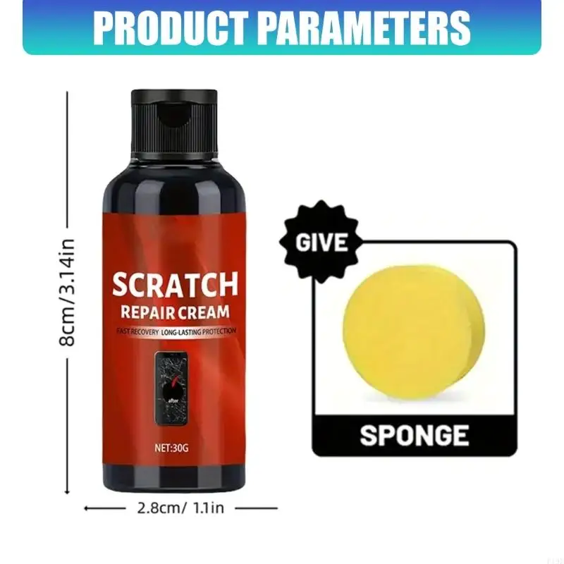 Phone Screen Scratch Repair Cream with Application Pad for Precise Application to Light Scuffs and Fine Scratches F19E