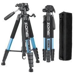 187cm/73.6'' Tall Zomei Video Tripod for Horizontal Shooting, Portable Tripod for Professional Digital Photo Camera Canon Sony