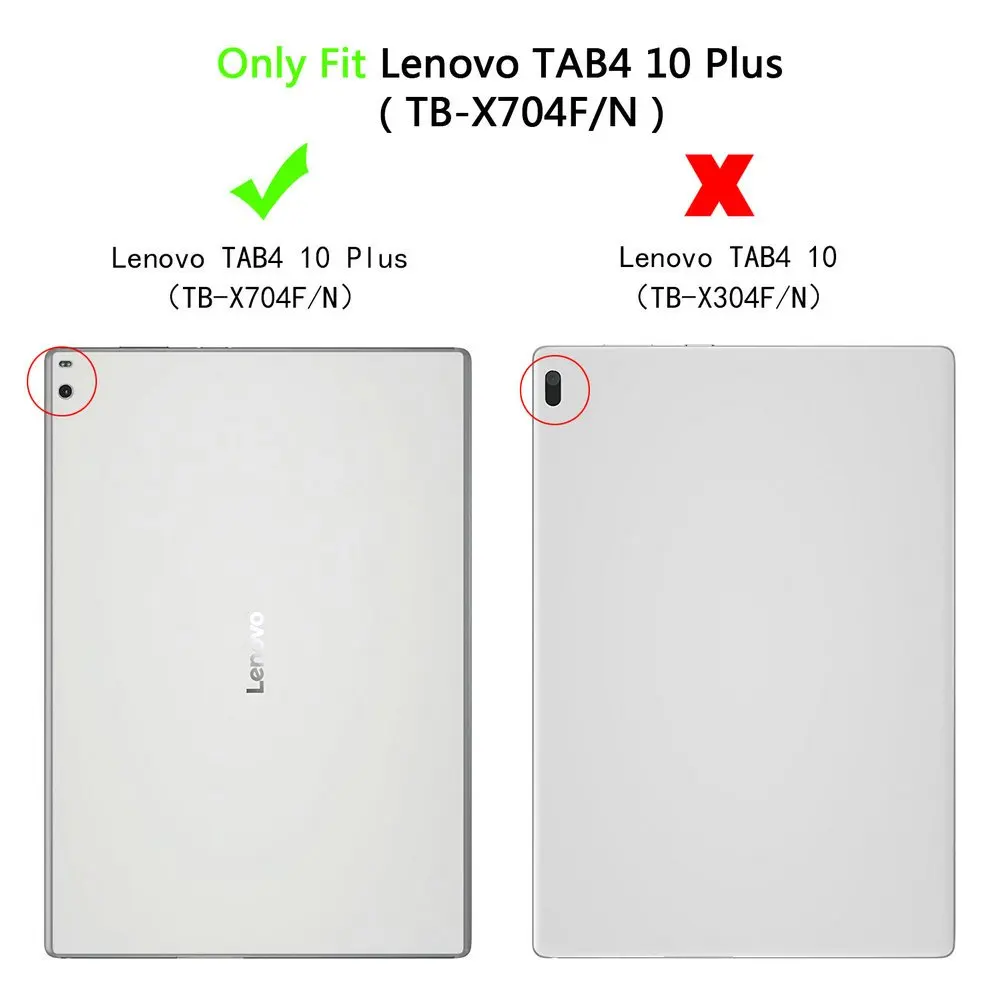 Case for Lenovo Tab 4 10 Plus TB-X704F TB-X704N, PU-Leather Case Cover for Lenovo Tab 4 10 Plus TB-X704F TB-X704N