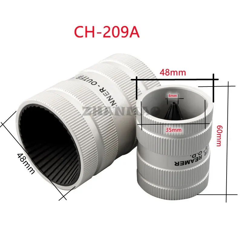 Copper Aluminum Tube Chamfering Device, Inner and Outer Edge Trimming Device, Stainless Steel Reamer, Deburring and Stabbing