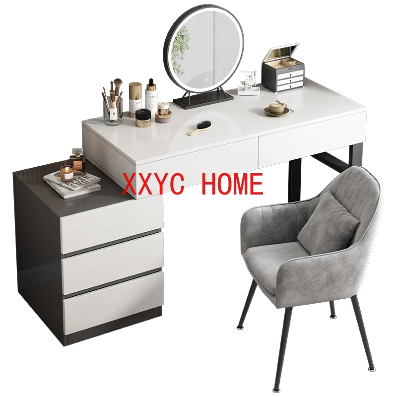 

Led Chair Lacquer Dressing Table Container Nordic Comfortable Dressing Dressers Bedroom Tocador Maquillaje Home Furniture