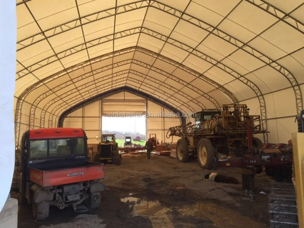 Large Capacity 5010023P Double Truss Warehouse Storage Tent Shelter for Industrial and Agricultural Farm Storage
