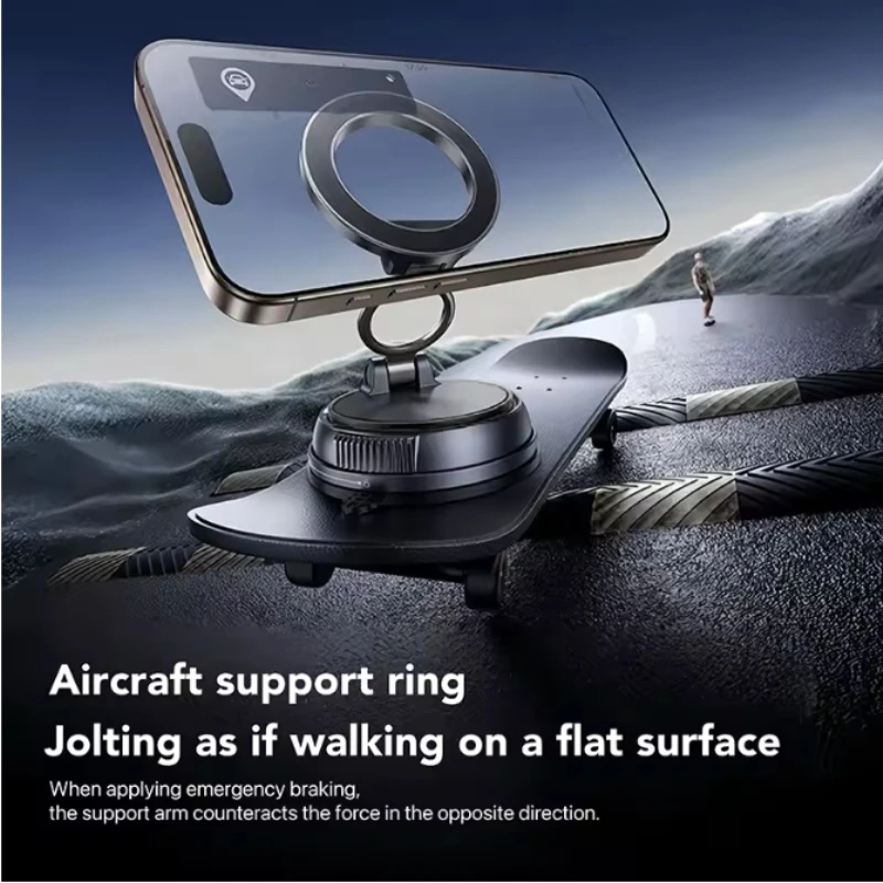 720 ° حامل هاتف MagSafe حامل حلقي للهاتف المغناطيسي دواسة القدم قبضة مغناطيسية مناسبة لهاتف iPhone 17 16 15 14 Android للياقة البدنية #3