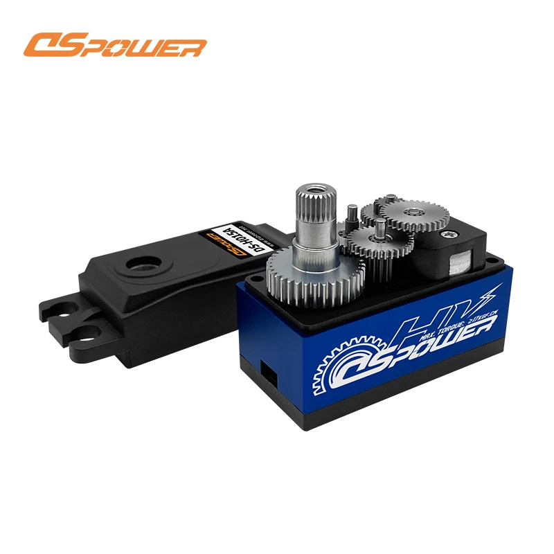 DSPOWER RC Servo Waterproof Digital Metal Case Gear Motor Short Body Low Profile Servo for 1/10 1/8 RC Car Plane Robot Drone