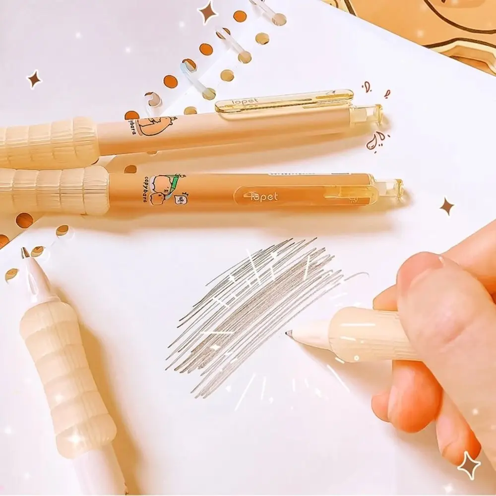 Creativo Kawaii Capybara Matita meccanica Stampa estetica Matita propulsione 0,5 mm Simpatico matita automatica Forniture per ufficio