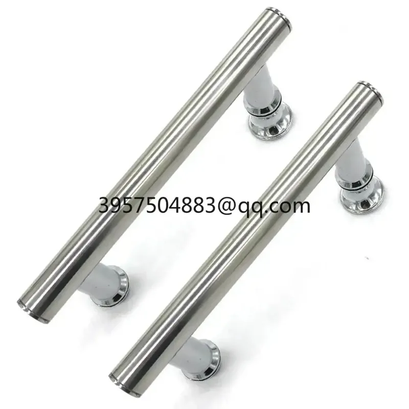 2 Stainless Steel Brushed Sliding Knob Door Handles For Furniture Interior Shower Cabin Accessories Hardware