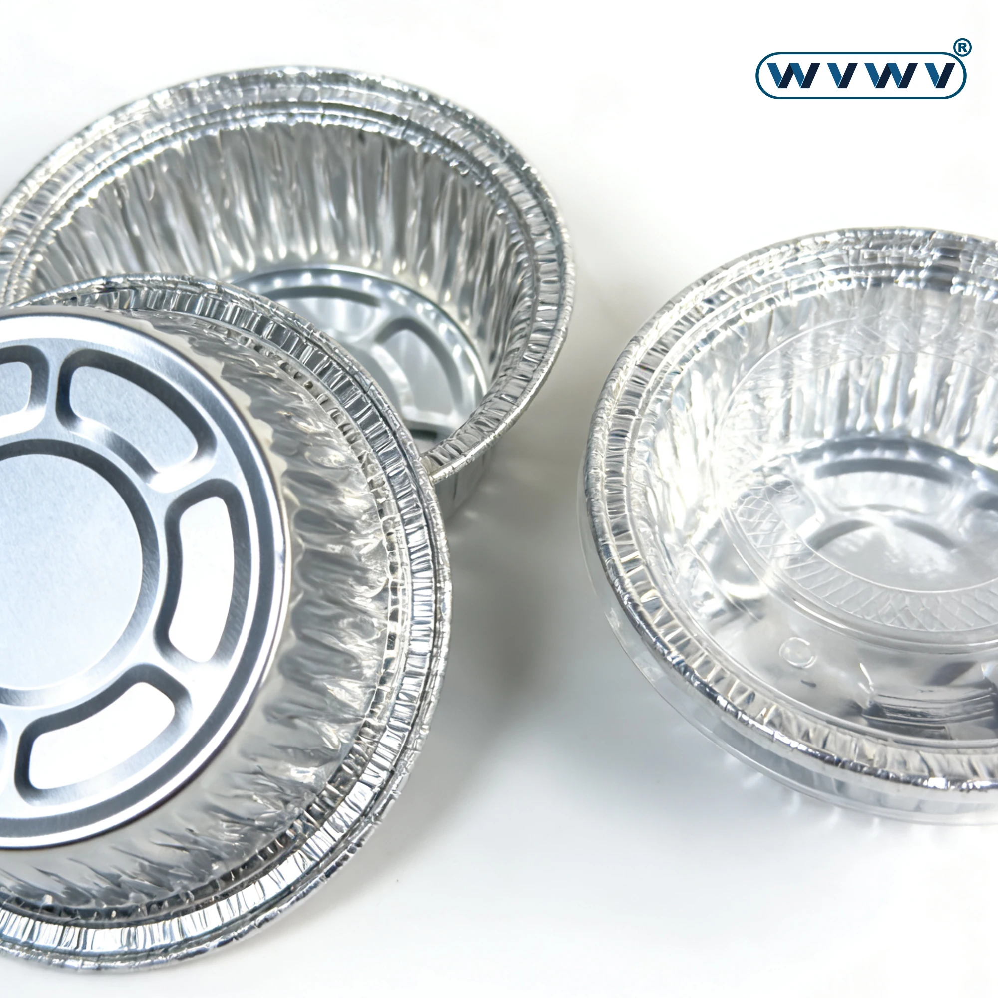 45Pcs Round Aluminum Foil Baking Pans with Transparent Lids, Suitable for Air Fryers, Ovens, Grills, Cakes, Baked Goods, Desserts, and Puddings, Essential Baking Tools for the Home Kitchen, Perfect for Birthday Parties, Graduation Season Picnics, and Family Gatherings