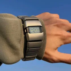 BENLYDESIGN X6000 Y2K Men's Digital Watch, Stainless Steel, Futuristic Cool Screen Display, Trendy Watches for Men